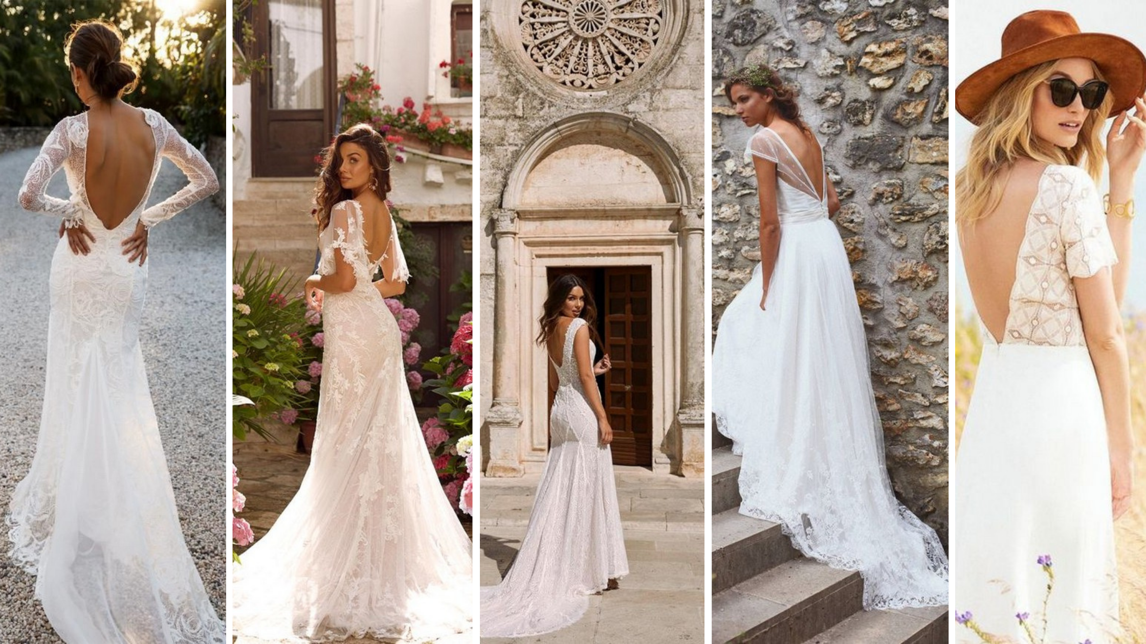 Adorable V Shape Back Wedding Dresses You Need to See