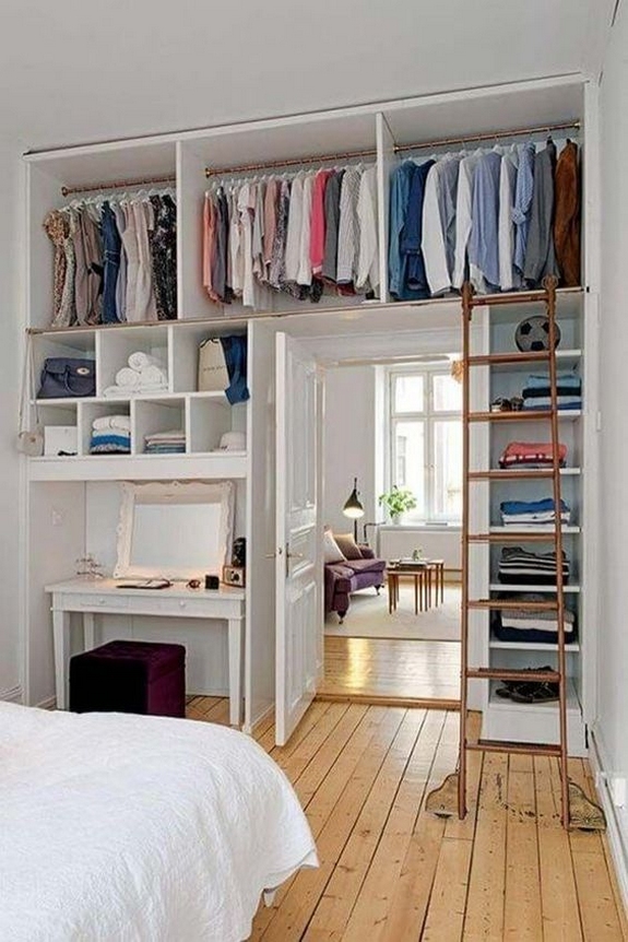 35 Bedroom Storage Ideas Small Spaces for Womens 35