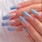 50 Acrylic Nails Ideas with Glitter Which You Love 02