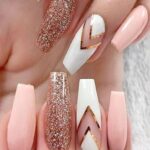 50 Acrylic Nails Ideas with Glitter Which You Love 07
