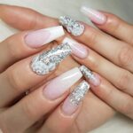 50 Acrylic Nails Ideas with Glitter Which You Love 10
