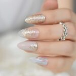 50 Acrylic Nails Ideas with Glitter Which You Love 13