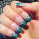 50 Acrylic Nails Ideas with Glitter Which You Love 17