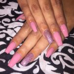 50 Acrylic Nails Ideas with Glitter Which You Love 19