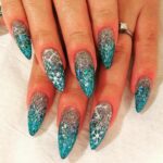 50 Acrylic Nails Ideas with Glitter Which You Love 24