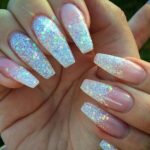 50 Acrylic Nails Ideas with Glitter Which You Love 31