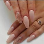 50 Acrylic Nails Ideas with Glitter Which You Love 39
