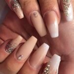 50 Acrylic Nails Ideas with Glitter Which You Love 45