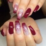 50 Acrylic Nails Ideas with Glitter Which You Love 50