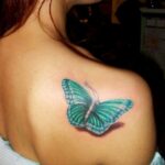 30 Ideas Butterflies Tattoo Designs for Women 16