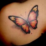 30 Ideas Butterflies Tattoo Designs for Women 26