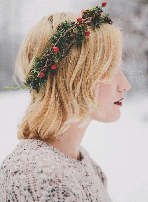35 Creative Hairstyles for Christmas Party Ideas 02