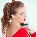 35 Creative Hairstyles for Christmas Party Ideas 17