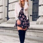 40 Elegant Short Dress With High Boots Ideas 20
