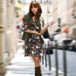 40 Elegant Short Dress With High Boots Ideas 21