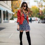 40 Elegant Short Dress With High Boots Ideas 23