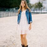 40 Elegant Short Dress With High Boots Ideas 32