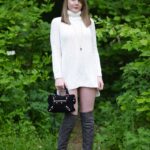 40 Elegant Short Dress With High Boots Ideas 33