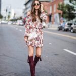 40 Elegant Short Dress With High Boots Ideas 42
