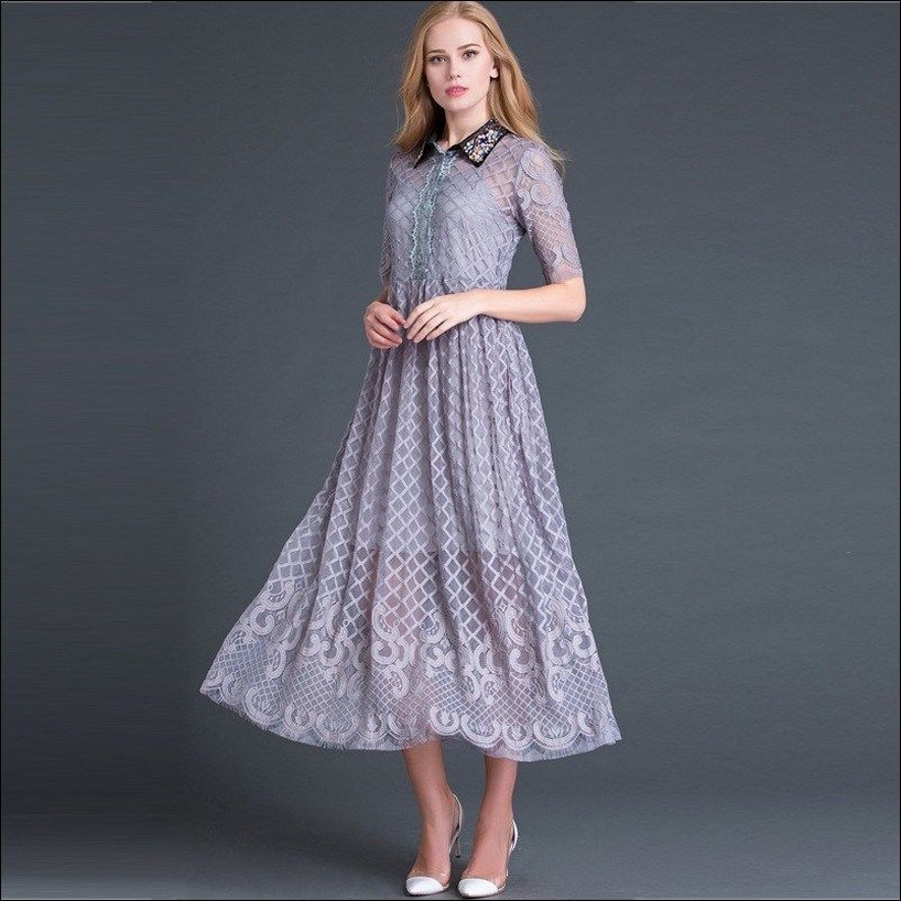 50 Elegant Wedding Guest Long Dresses Ideas With Long Sleeves 01