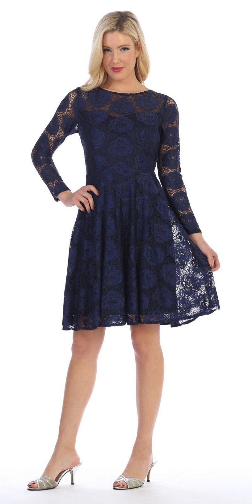 50 Elegant Wedding Guest Long Dresses Ideas With Long Sleeves 11