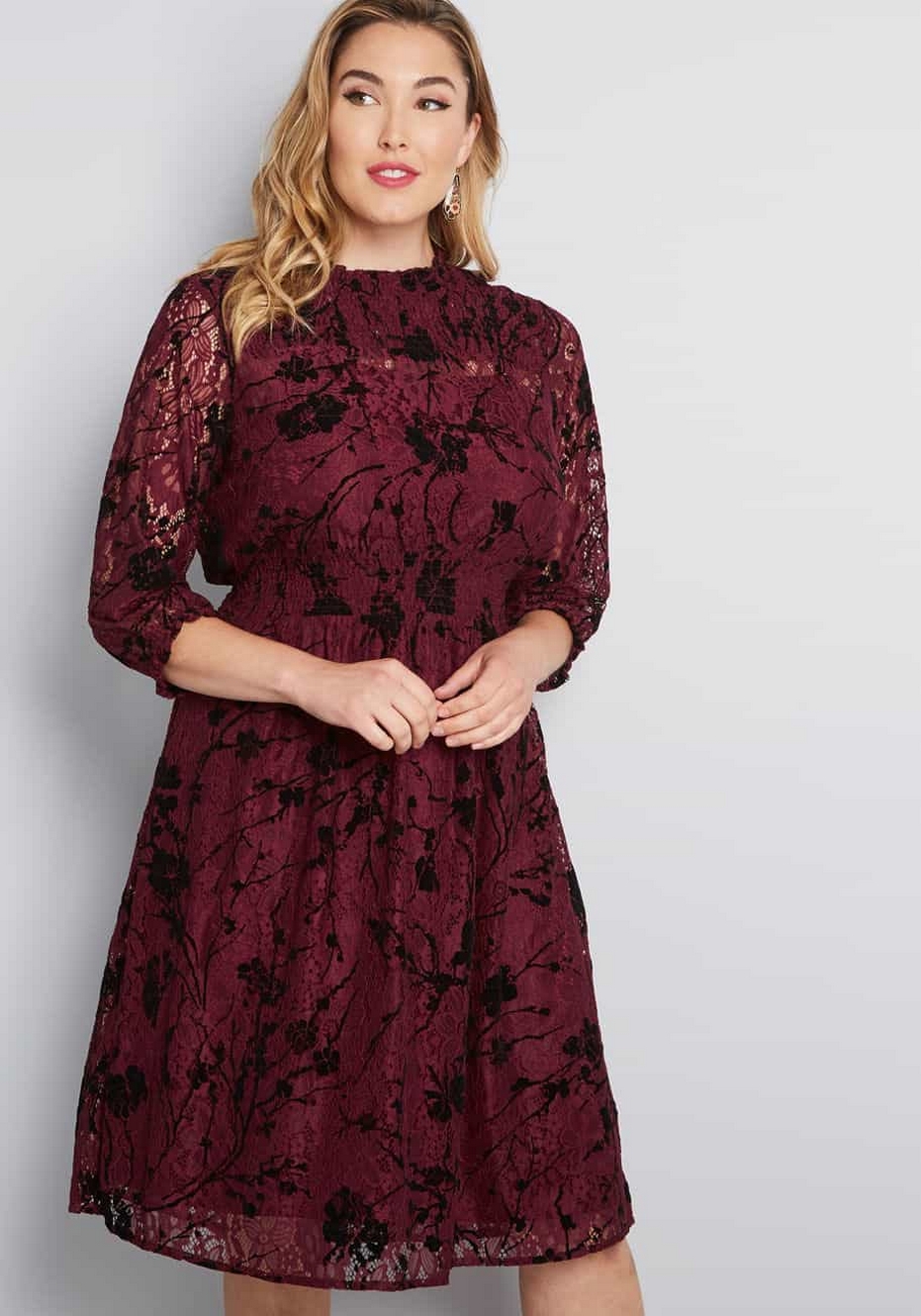 50 Elegant Wedding Guest Long Dresses Ideas With Long Sleeves 20