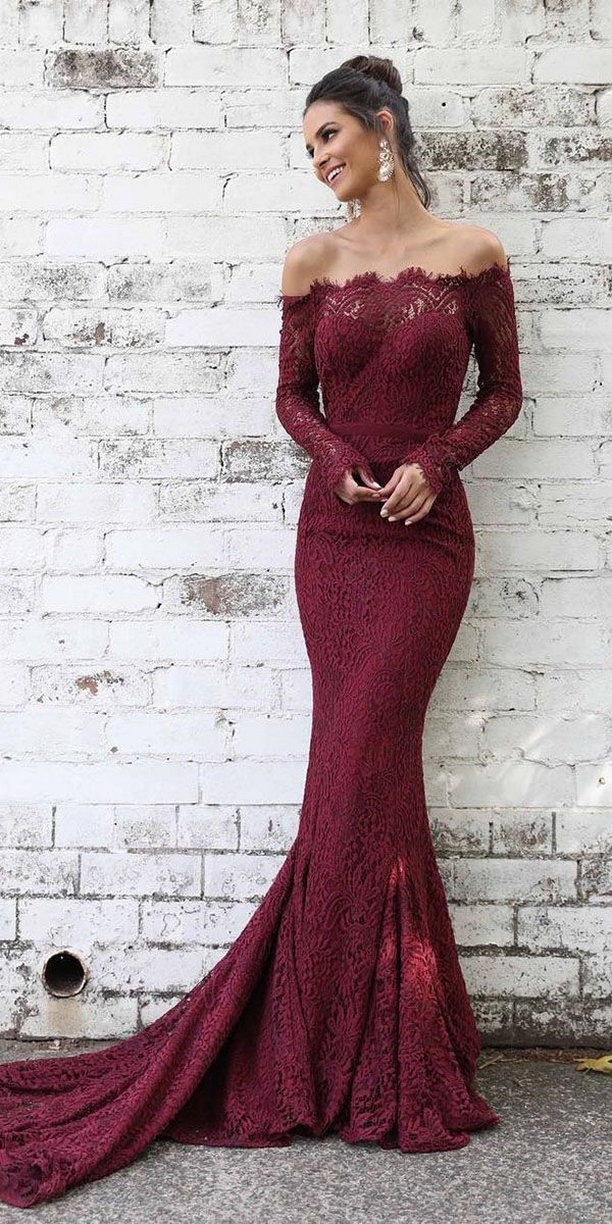 50 Elegant Wedding Guest Long Dresses Ideas With Long Sleeves 26