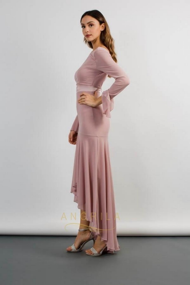 50 Elegant Wedding Guest Long Dresses Ideas With Long Sleeves 29