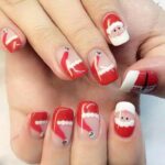 60 Easy and Simple Christmas Nail Designs Ideas 09