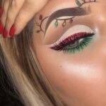 45 Adorable Christmas Makeup Ideas You Must Try 15