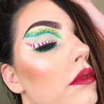 45 Adorable Christmas Makeup Ideas You Must Try 23