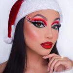 45 Adorable Christmas Makeup Ideas You Must Try 34
