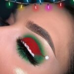 45 Adorable Christmas Makeup Ideas You Must Try 36