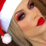 45 Adorable Christmas Makeup Ideas You Must Try 39