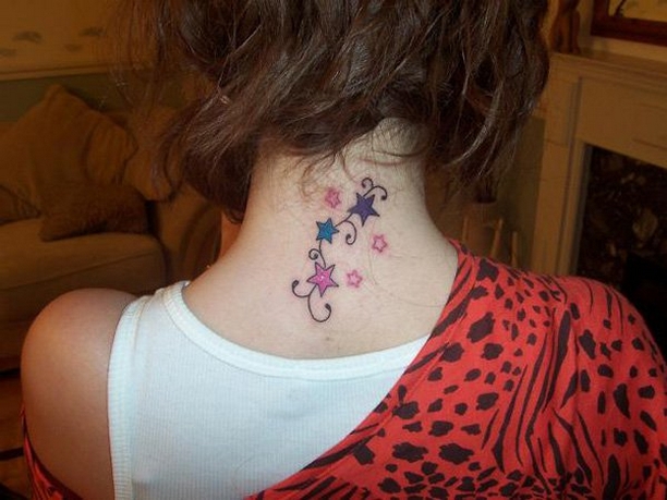 50 Stunning Neck Tattoos For Women Ideas 34