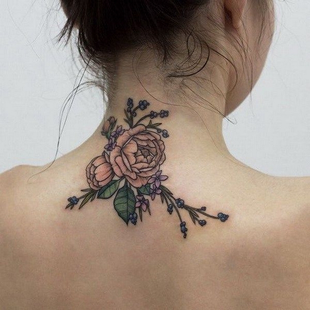 50 Stunning Neck Tattoos For Women Ideas 45