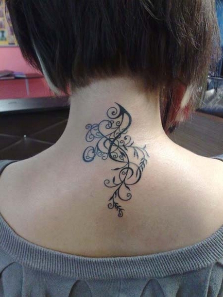50 Stunning Neck Tattoos For Women Ideas 46