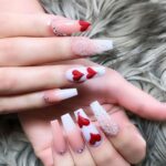 50 Gorgeous Valentine Acrylic Nail Ideas 08