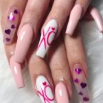 50 Gorgeous Valentine Acrylic Nail Ideas 11