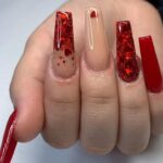 50 Gorgeous Valentine Acrylic Nail Ideas 12