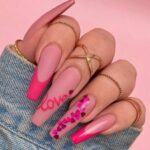 50 Gorgeous Valentine Acrylic Nail Ideas 19
