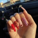 50 Gorgeous Valentine Acrylic Nail Ideas 24