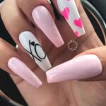 50 Gorgeous Valentine Acrylic Nail Ideas 26