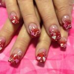 50 Gorgeous Valentine Acrylic Nail Ideas 33