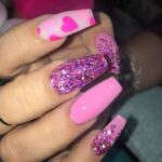 50 Gorgeous Valentine Acrylic Nail Ideas 46