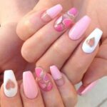 50 Gorgeous Valentine Acrylic Nail Ideas 49
