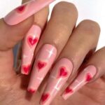 50 Gorgeous Valentine Acrylic Nail Ideas 52