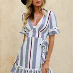 60 Stunning Summer Dresses with Short Sleeves for Women Ideas 14
