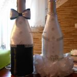 60 Ways to Reuse Your Wine Bottles for Wedding Decoration Ideas 14