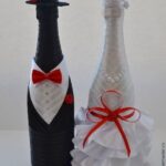 60 Ways to Reuse Your Wine Bottles for Wedding Decoration Ideas 35